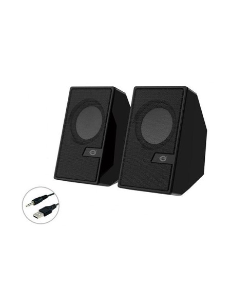 Altavoces 2.0 Bluetooth 5.0 Conceptronic Bjorn02b / 6W / Jack 3.5